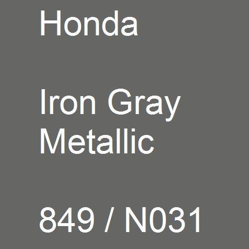 Honda, Iron Gray Metallic, 849 / N031.